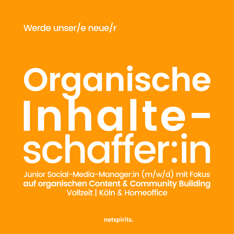 Stellenaussschreibung: Junior Social-Media-Manager:in Stellenaussschreibung: Junior Social-Media-Manager:in