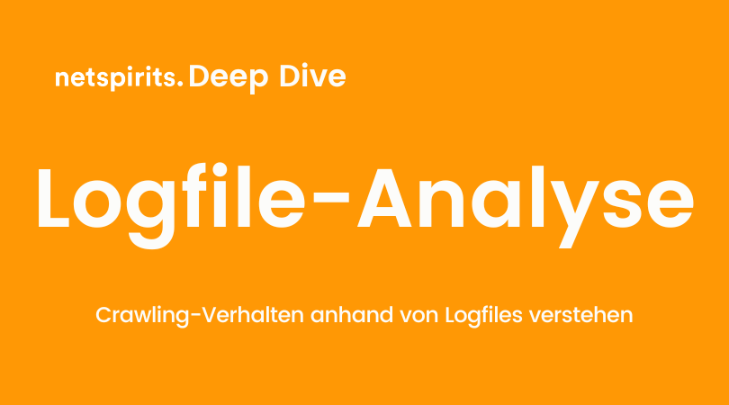 Titelbild für das netspirits Deep Dive-Seminar zu Thema Logfile-Analyse