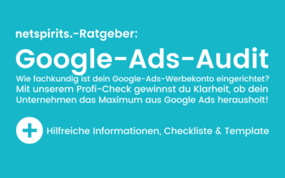 Goog­le-Ads-Audit-Sofort­hil­fe: Stra­te­gie prü­fen & Poten­zia­le aufdecken