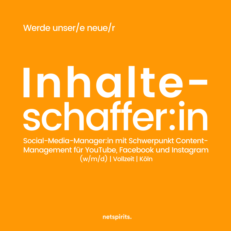 Social-Media-Manager:in mit Schwerpunkt Content-Management Werde Teil unseres Teams!